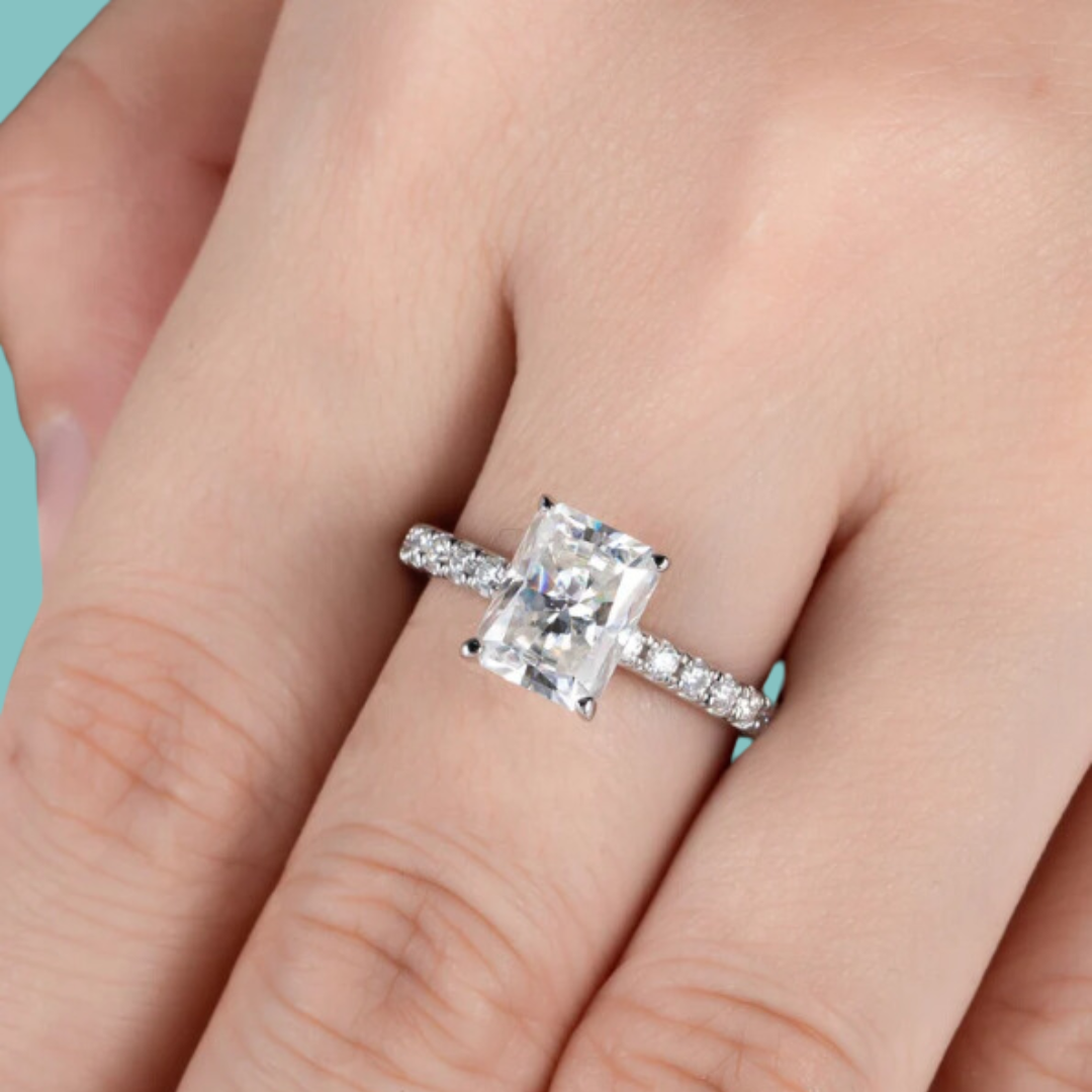 Prism Radiant Moissanite Ring