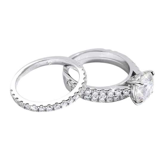 Holy Trinity Moissanite Ring Set