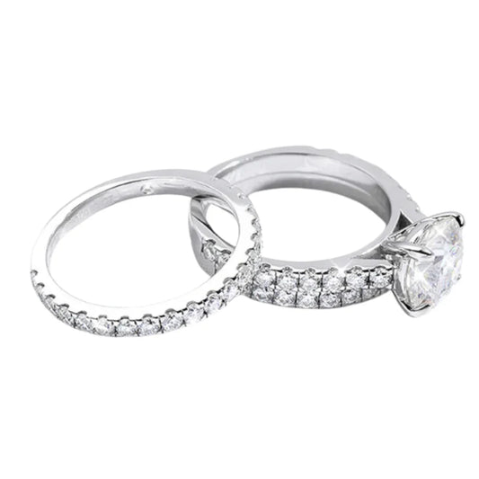 Holy Trinity Moissanite Ring Set