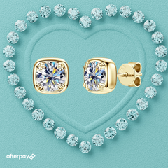 Solstice Bezel Set Studs