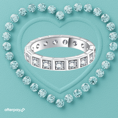 Princess Cut Eternity Wedding Band