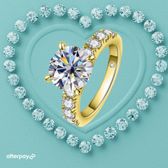 Aurora Solitaire Moissanite Ring