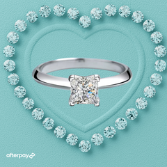 Princess Cut Knife Edge Ring