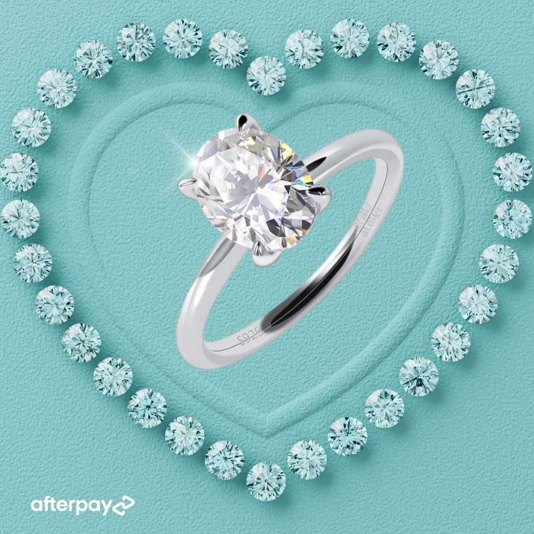 Hidden Halo Hailey Oval Cut Moissanite Ring