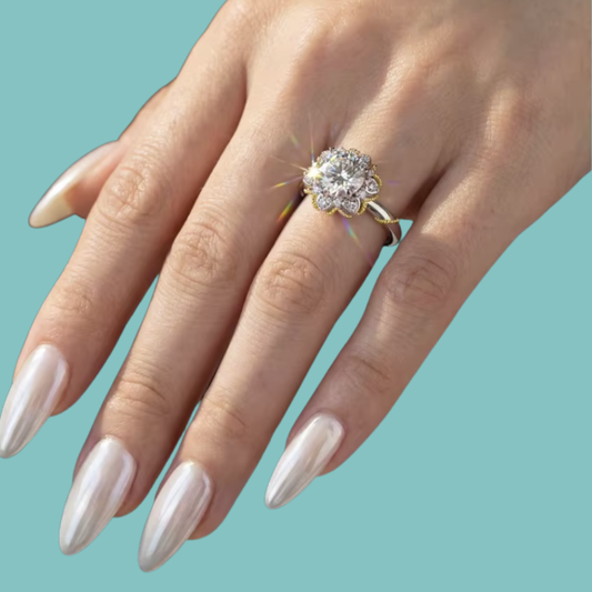 The Isolde Moissanite Ring
