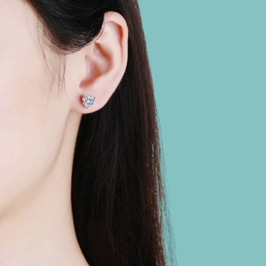 Amore Heart Studs