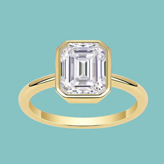 Alora Bezel Set Moissanite Ring
