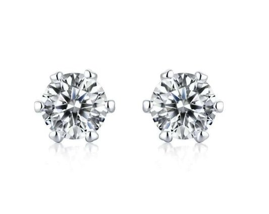 Earrings - Fire & Ice Moissanite