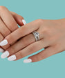 Eclipse Hidden Halo Oval Ring