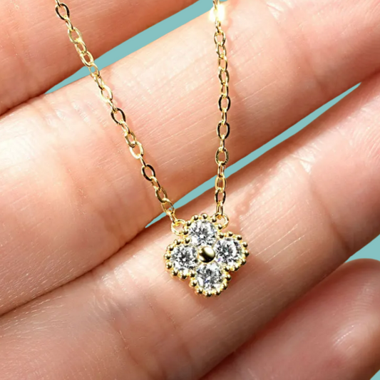 Four-Leaf Clover Necklace 🍀✨