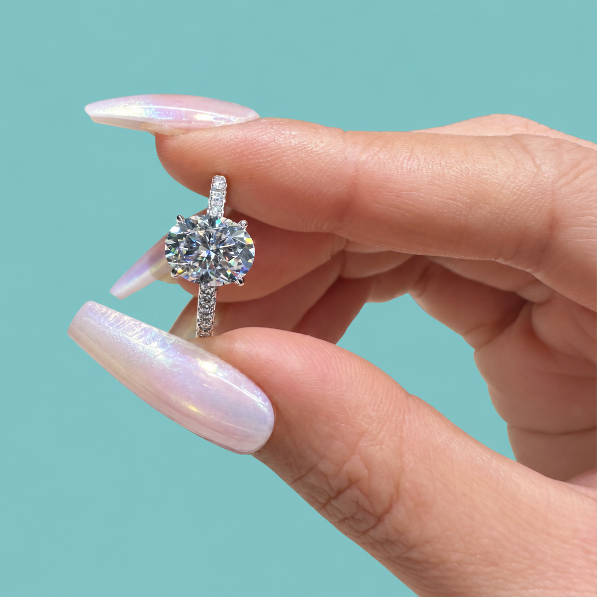 The Sienna Oval Moissanite Ring