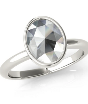 Rose Cut 'Elysian' Oval Ring