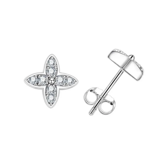 Petal Moissanite Diamond Earrings