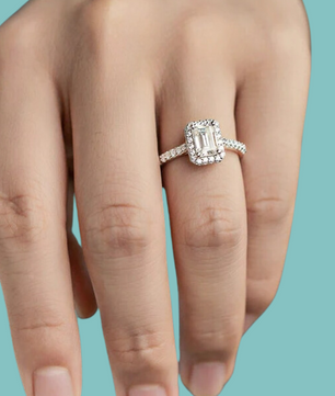The Emerald Cut Aura Ring