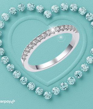 Moissanite Pavé Wedding Band