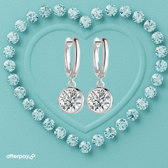 Bezel Set Dewdrop Earrings