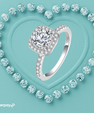 Khloe Halo Moissanite Ring
