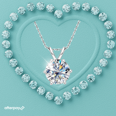 Classic Round Solitaire Moissanite Pendant