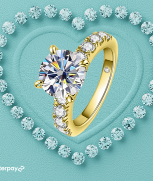 Aurora Solitaire Moissanite Ring