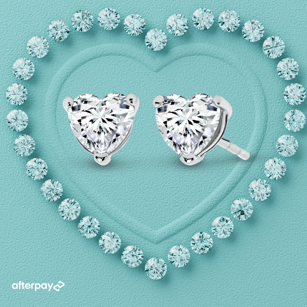 Amore Heart Studs