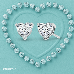 Amore Heart Studs