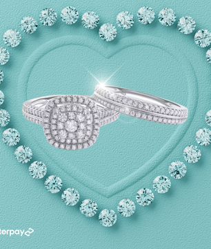 Solenne Double Halo Ring Set