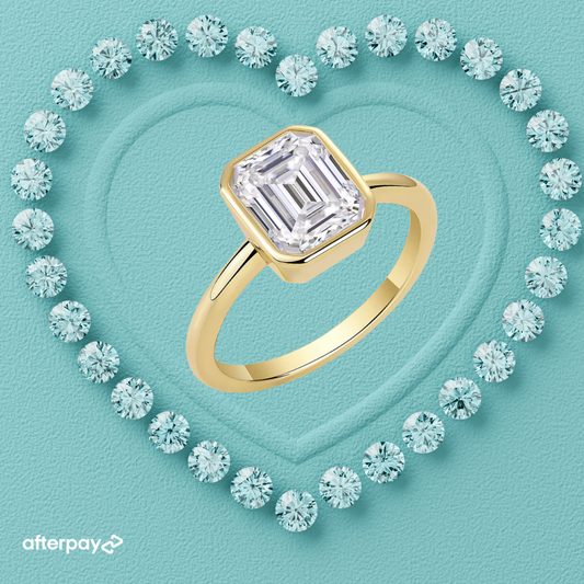 Alora Bezel Set Moissanite Ring