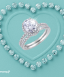 Oval halo moissanite ring set with matching pavé wedding band