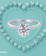 Oval moissanite ring with pavé band in S925 sterling silver