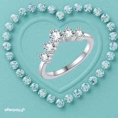 The Eclipse Curve Moissanite Ring