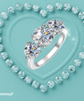 Aria Three Stone Ring