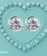 Lumi Bezel Moissanite Stud Earrings