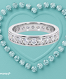 Alessia eternity band with round sparkling stones 