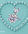 Nova Starburst round-cut moissanite pendant necklace on a silver-tone chain