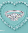 Rosalie Round Moissanite Ring