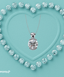 Solenne round-cut moissanite solitaire pendant necklace