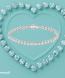 Lisette bezel-set moissanite tennis bracelet with round stones