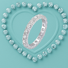 Endless Ice Moissanite Eternity Band