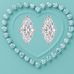 Siren Marquise Moissanite Studs