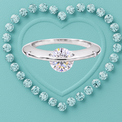 Saturn’s Kiss Moissanite Ring