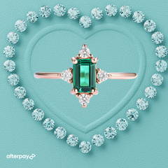 Emerald Nano Halo Ring