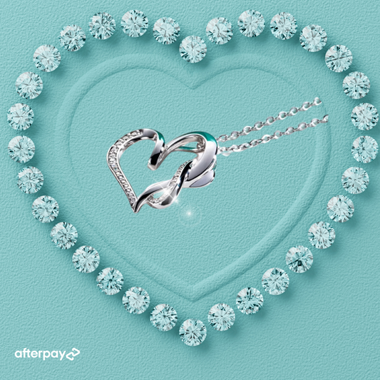 Infinity Heart Moissanite Pendant