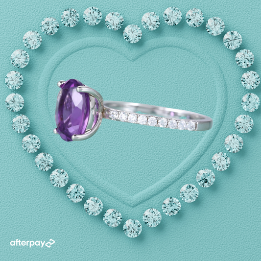The Violet Dawn Amethyst Ring
