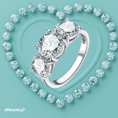 Trilogy Moissanite Ring