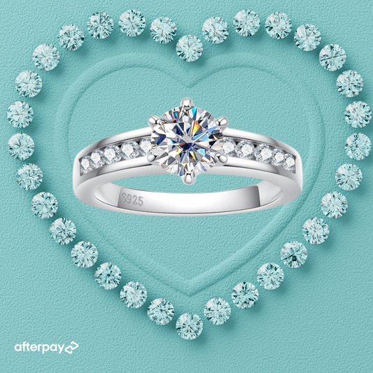 The Celestia Channel Ring Set