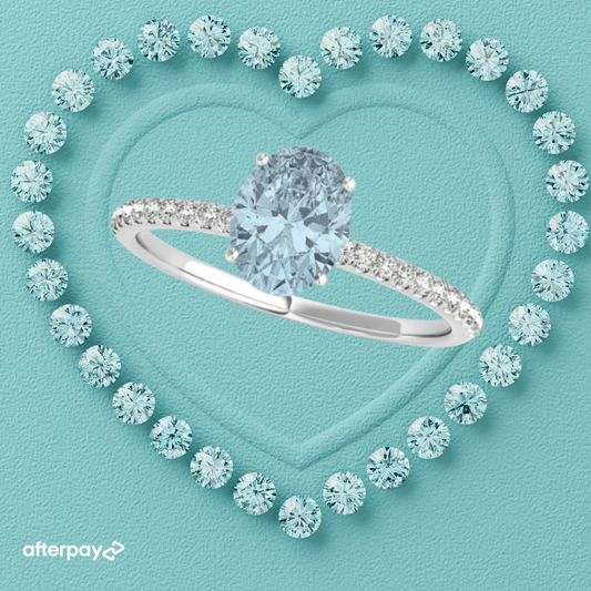 Arctic Oval Aquamarine Ring