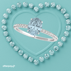 Arctic Oval Aquamarine Ring