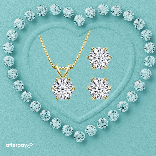 Classic 3 Carat Earring & Pendant Set