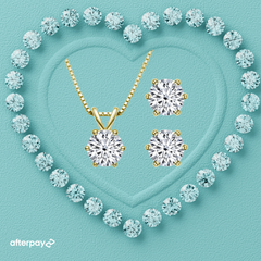 Classic 3 Carat Earring & Pendant Set