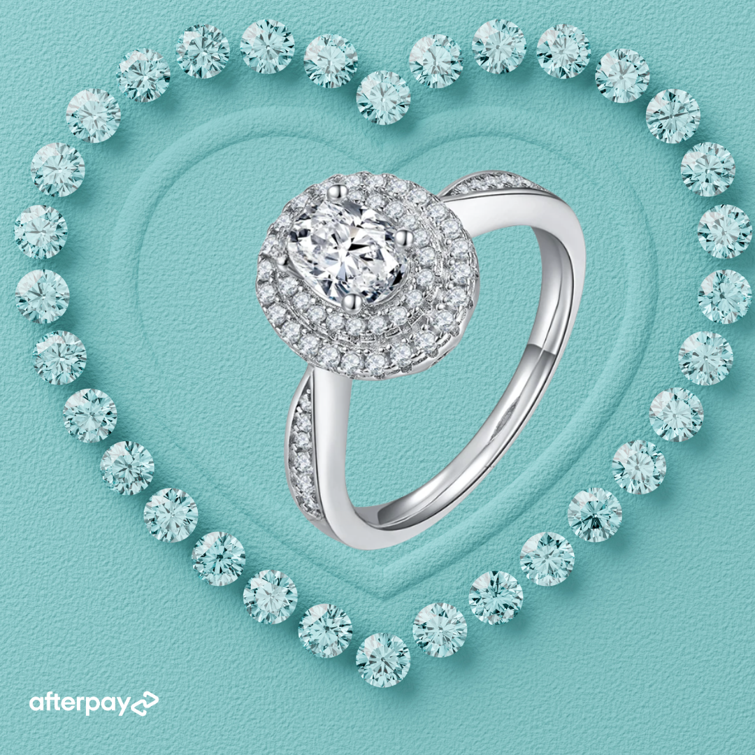 The “Margot” Oval Halo Ring